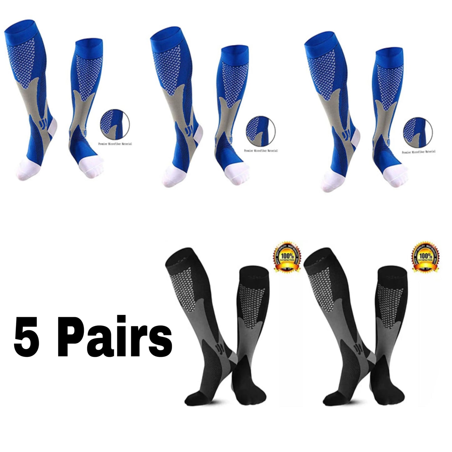 Men's Sports Compression Socks Helps treat Varicose Veins
