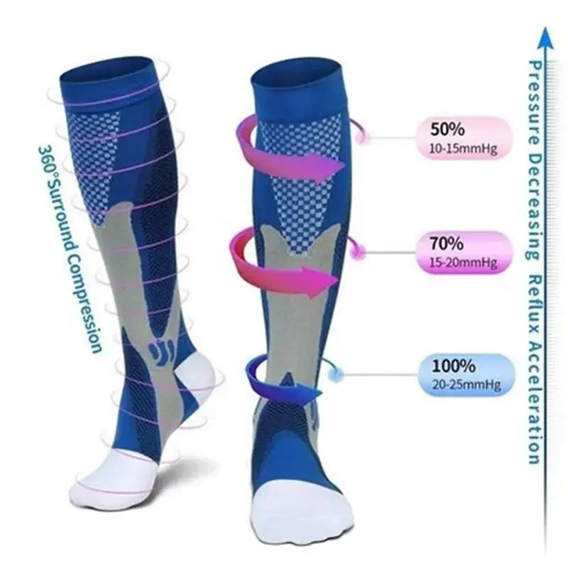 Men's Sports Compression Socks Helps treat Varicose Veins