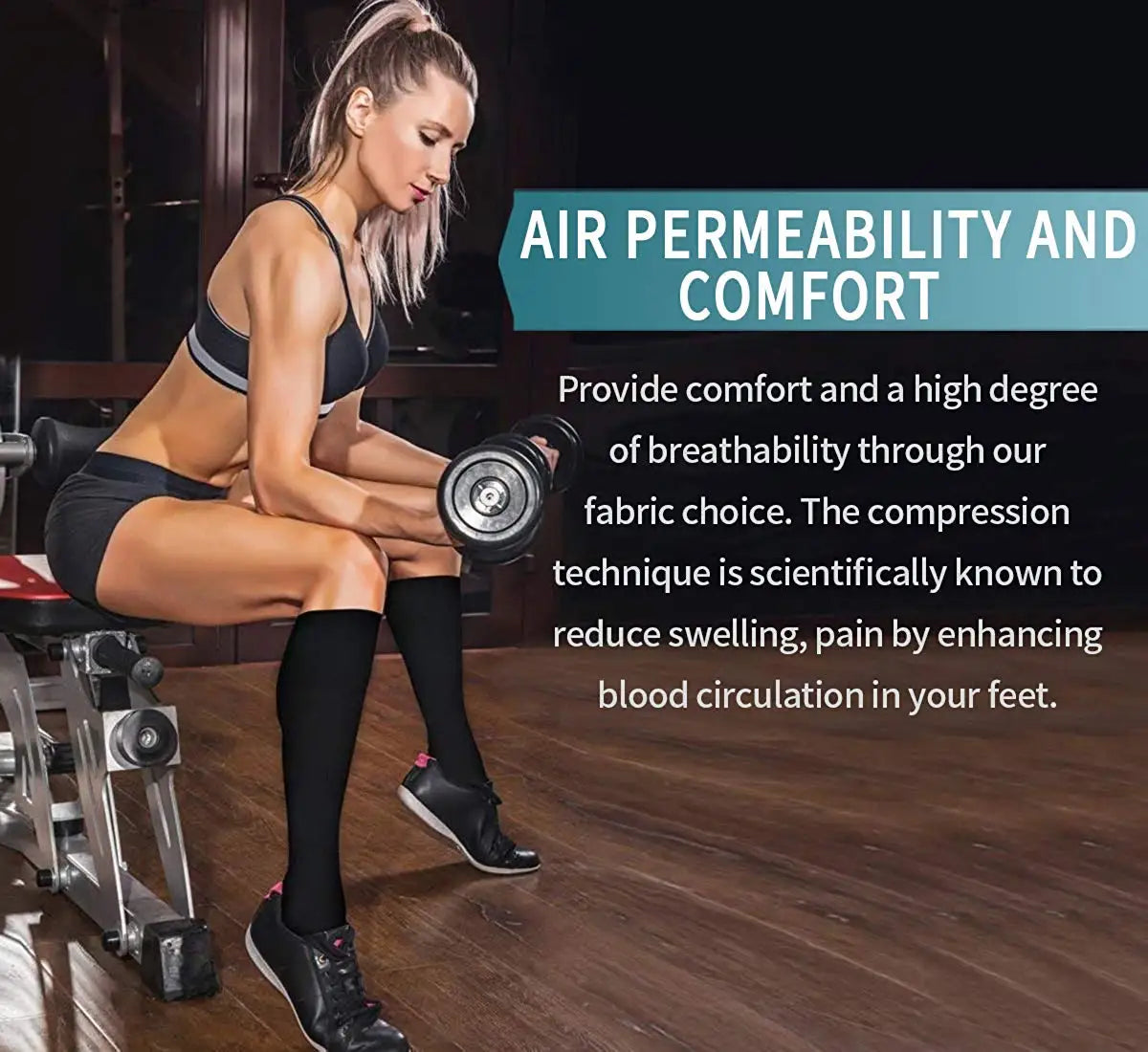 Men's Sports Compression Socks Helps treat Varicose Veins