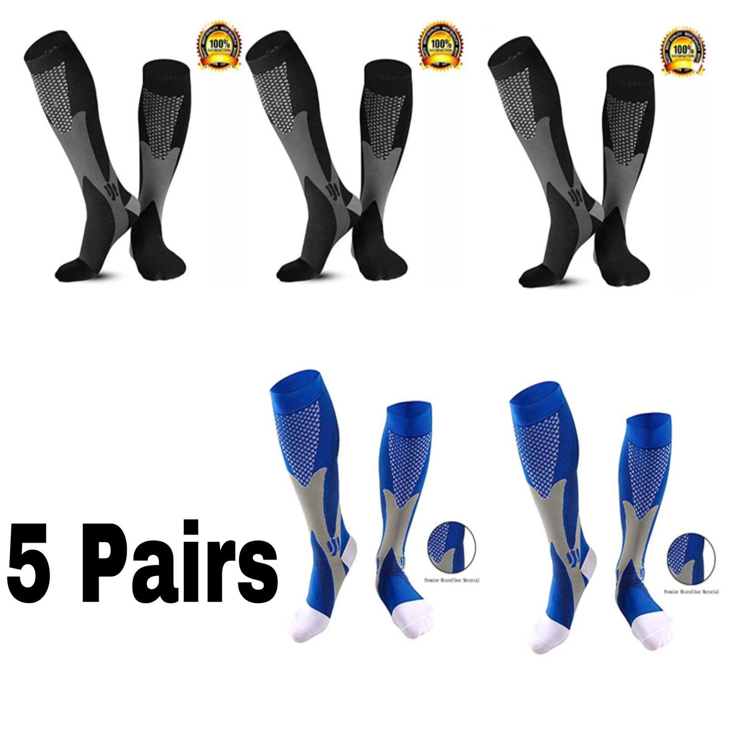 Men's Sports Compression Socks Helps treat Varicose Veins