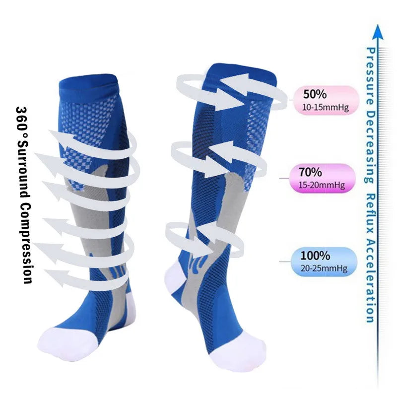 Men's Sports Compression Socks Helps treat Varicose Veins