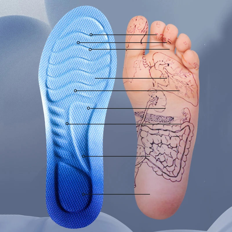 4D Cloud Technology Sports Insoles -- Breathable -- Shock Absorption -- Orthopedic Care