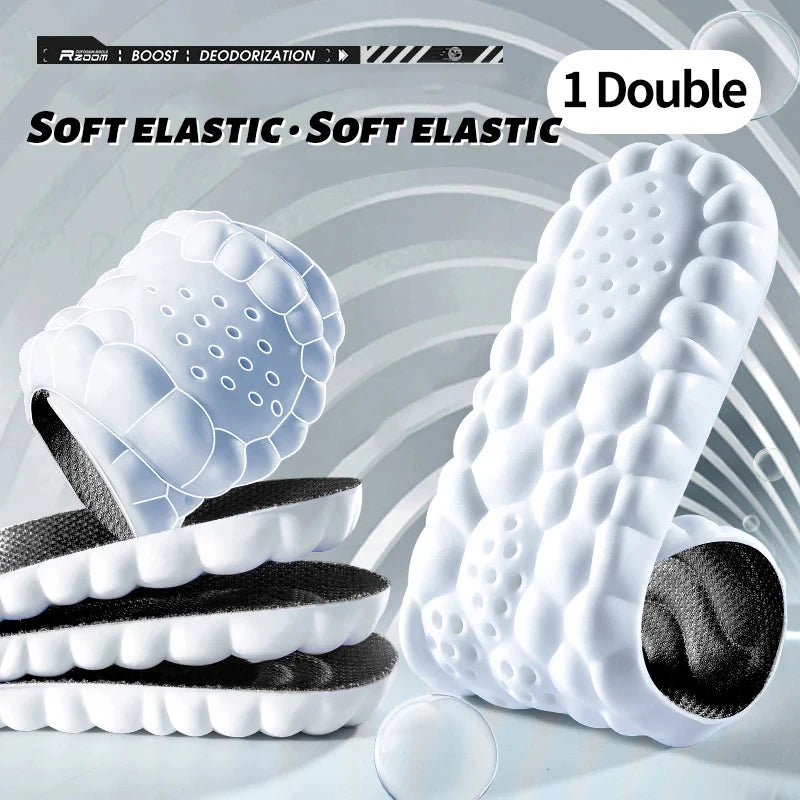 4D Cloud Technology Sports Insoles -- Breathable -- Shock Absorption -- Orthopedic Care