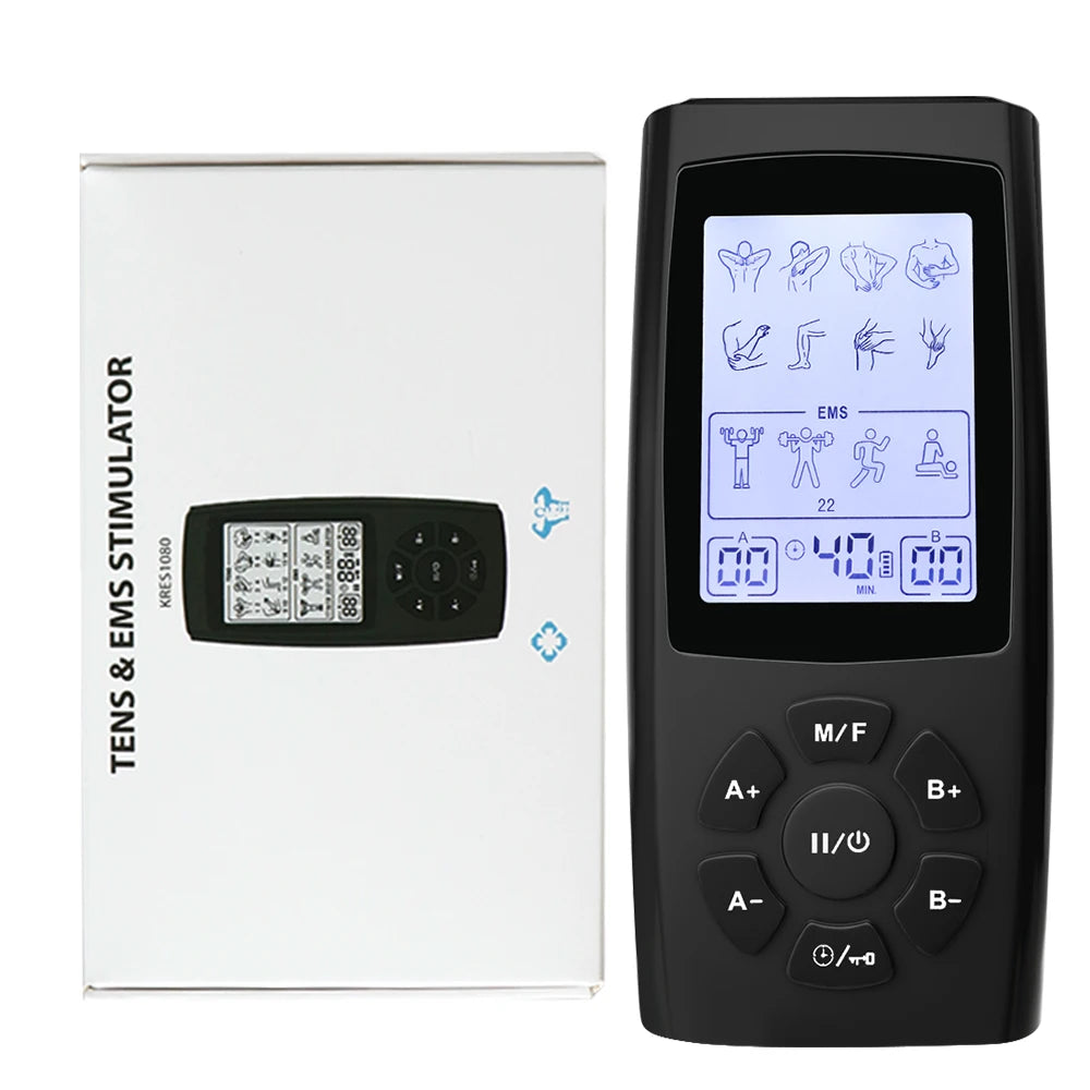 TENS EMS Unit 28 Modes 40 Intensity Muscle Stimulator for Pain Relief Therapy
