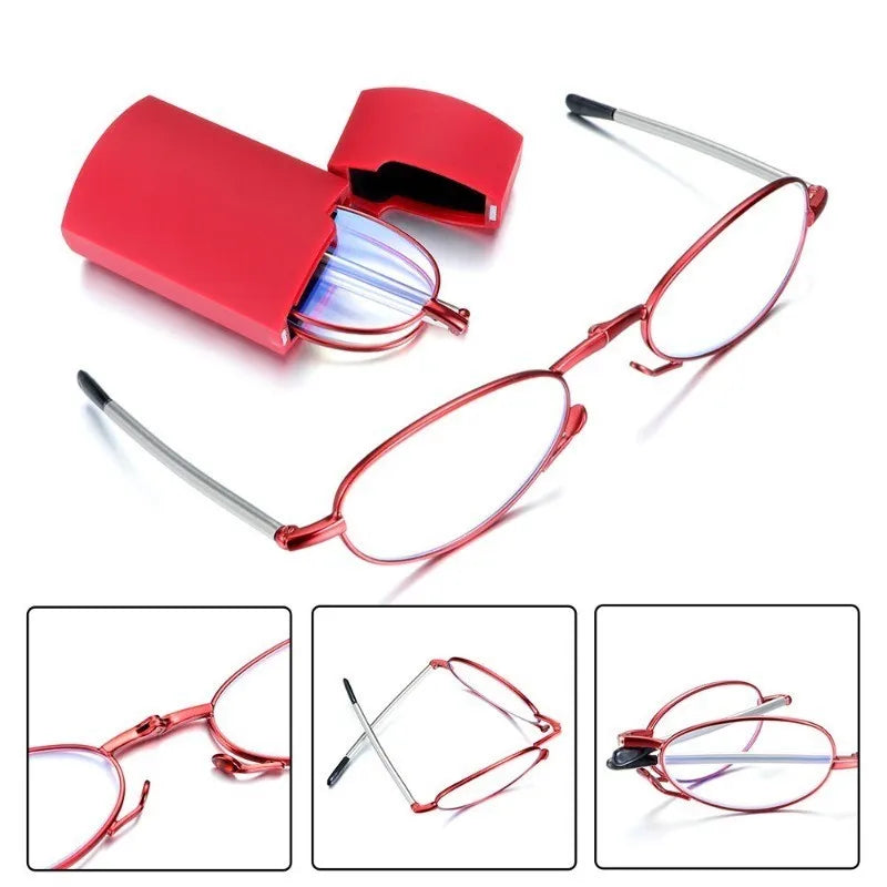 Foldable Reading Glasses
Anti Blue Light
 +1.00 to +4.00 
For both Men and Women