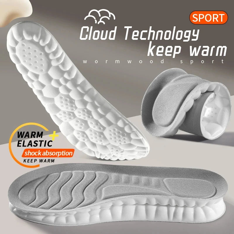 4D Cloud Technology Sports Insoles -- Breathable -- Shock Absorption -- Orthopedic Care