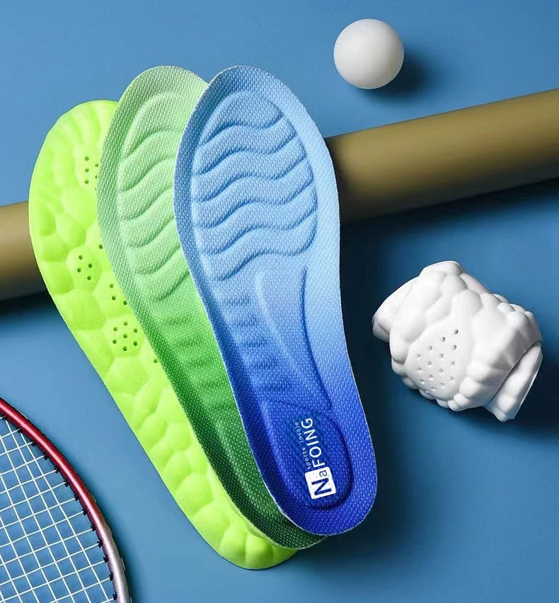 4D Cloud Technology Sports Insoles -- Breathable -- Shock Absorption -- Orthopedic Care
