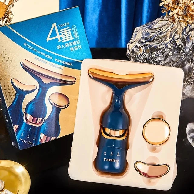 3 In 1 Facial Lifting Massager Great for eyes and neck - Skin Tightening - Anti Wrinkle - Anti Aging