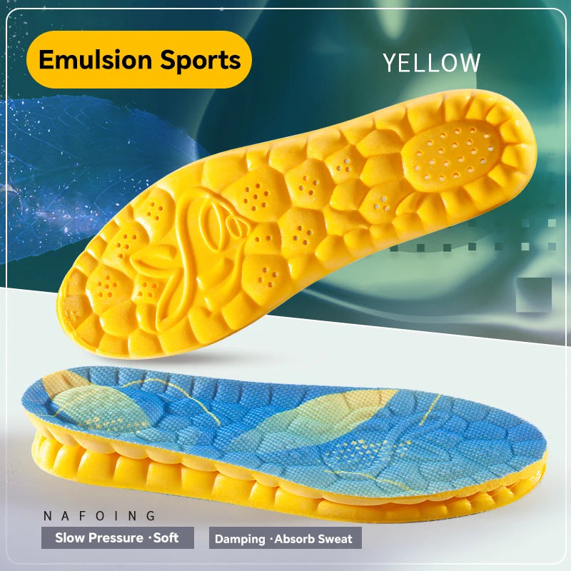 4D Cloud Technology Sports Insoles -- Breathable -- Shock Absorption -- Orthopedic Care
