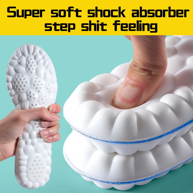 4D Cloud Technology Sports Insoles -- Breathable -- Shock Absorption -- Orthopedic Care