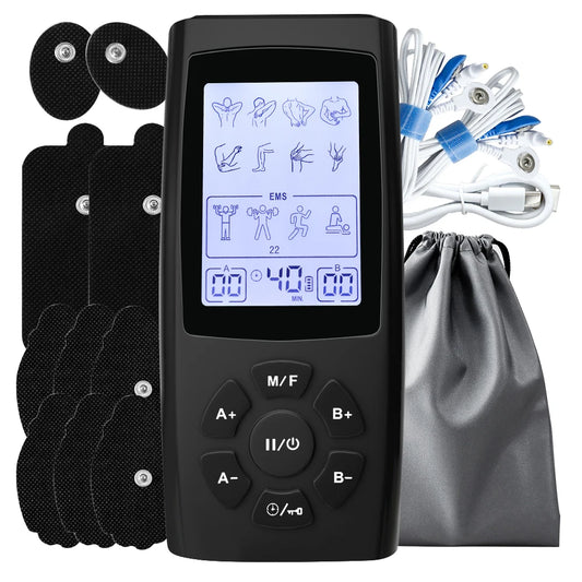 TENS EMS Unit 28 Modes 40 Intensity Muscle Stimulator for Pain Relief Therapy