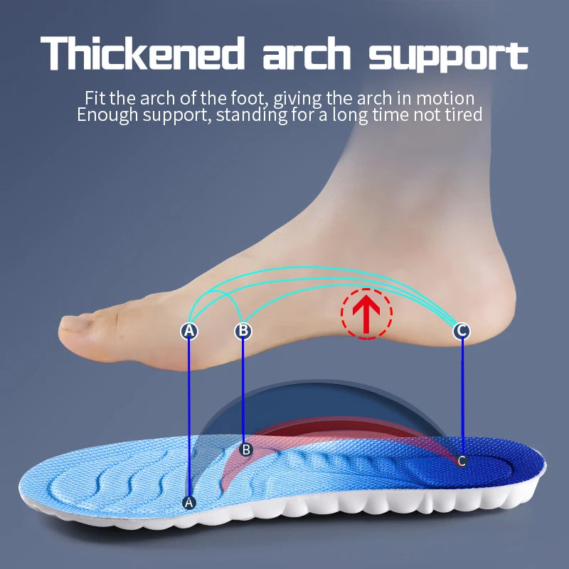 4D Cloud Technology Sports Insoles -- Breathable -- Shock Absorption -- Orthopedic Care