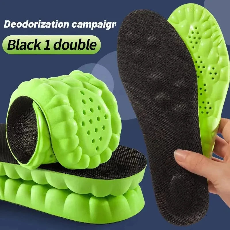 4D Cloud Technology Sports Insoles -- Breathable -- Shock Absorption -- Orthopedic Care