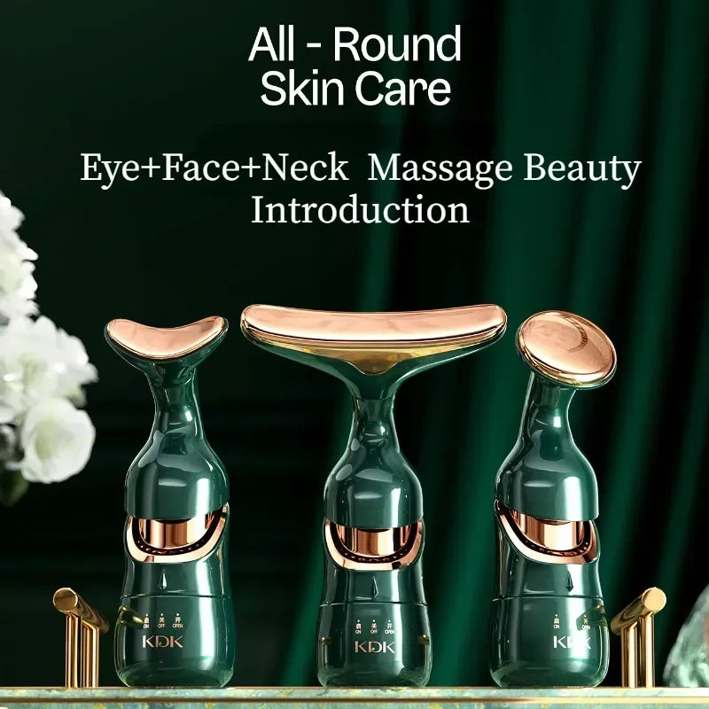 3 In 1 Facial Lifting Massager Great for eyes and neck - Skin Tightening - Anti Wrinkle - Anti Aging