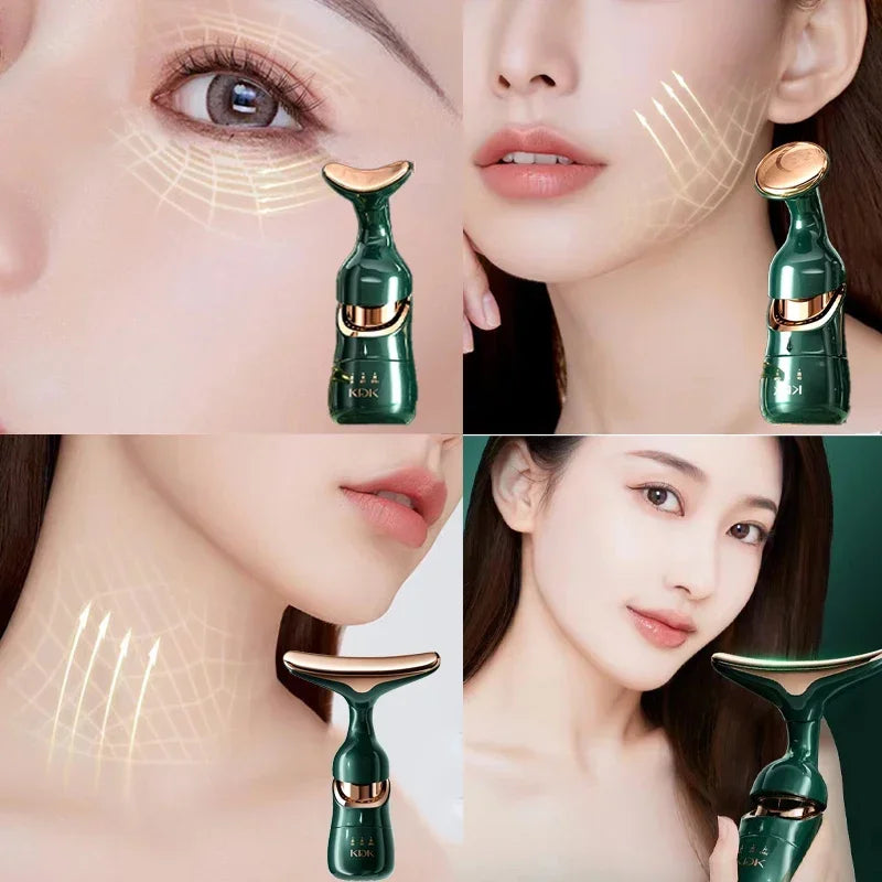3 In 1 Facial Lifting Massager Great for eyes and neck - Skin Tightening - Anti Wrinkle - Anti Aging