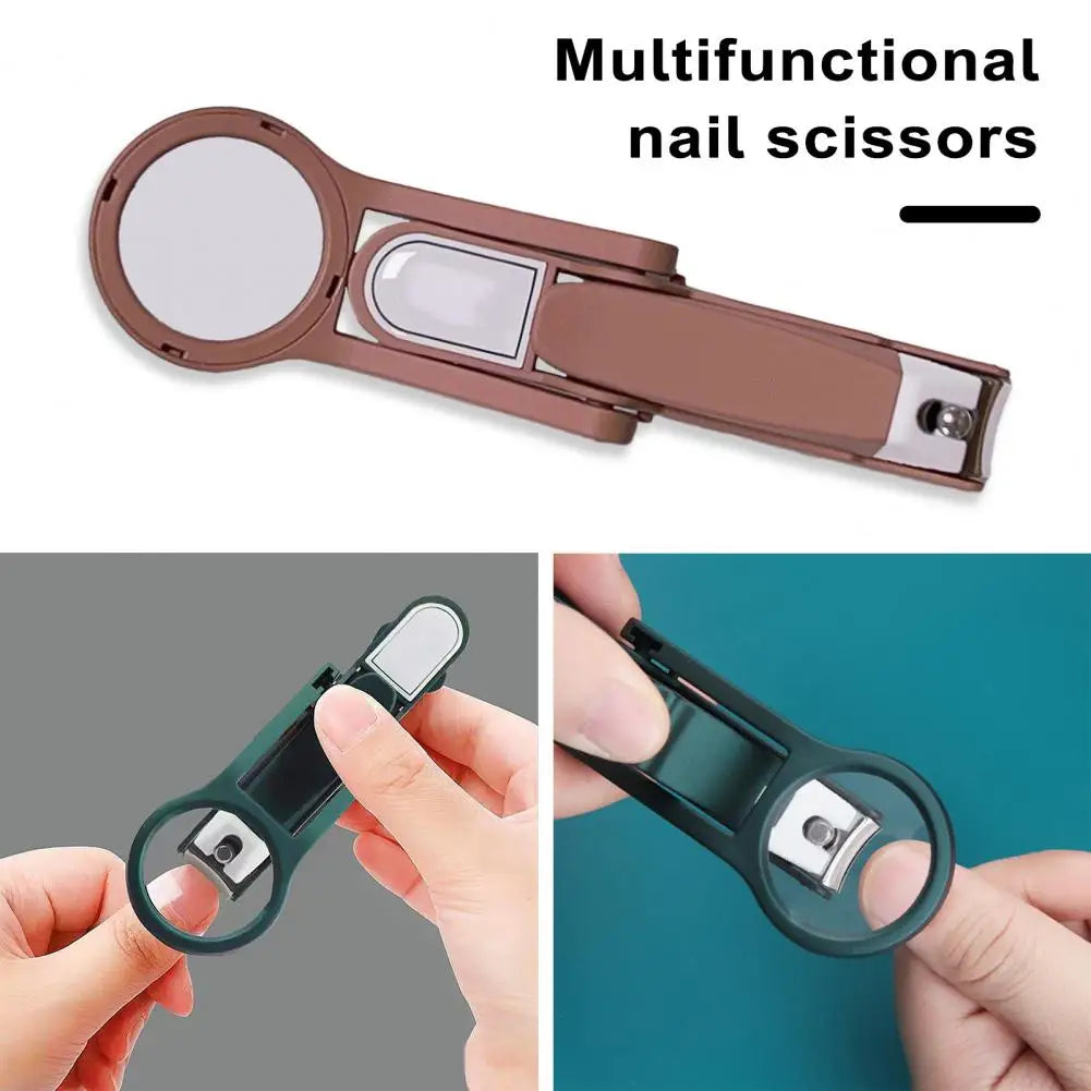 Nail Scissors with Magnifying Glass