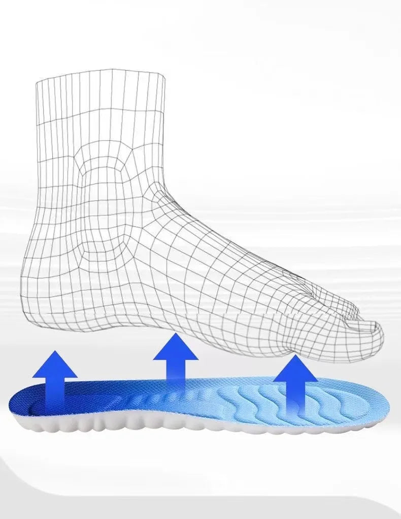 4D Cloud Technology Sports Insoles -- Breathable -- Shock Absorption -- Orthopedic Care