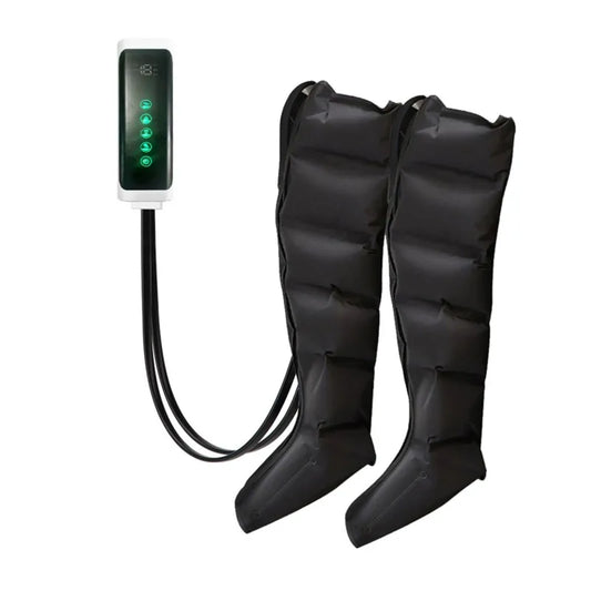 Air Compression Leg Massage 
6 Airbag Pneumatic Boots 
Used for Circulation and Leg Muscle Relaxation
Helps to treat Varicose Veins
