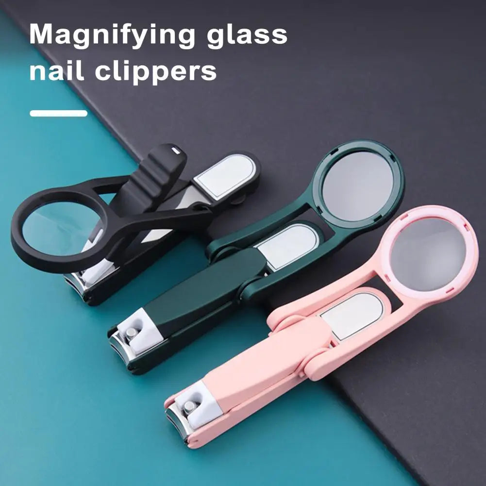 Nail Scissors with Magnifying Glass
