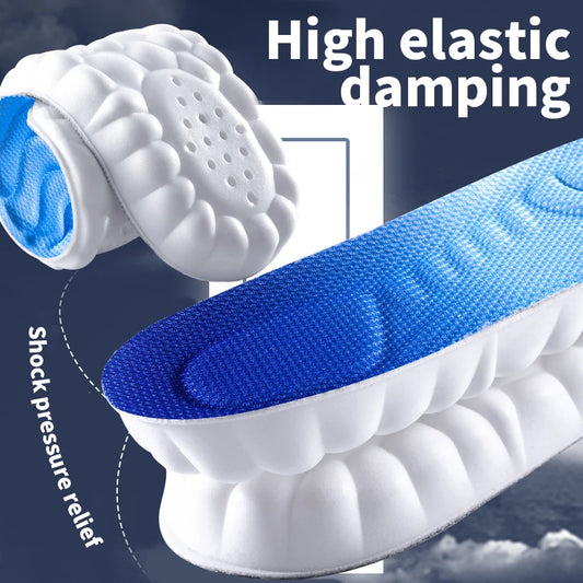 4D Cloud Technology Sports Insoles -- Breathable -- Shock Absorption -- Orthopedic Care