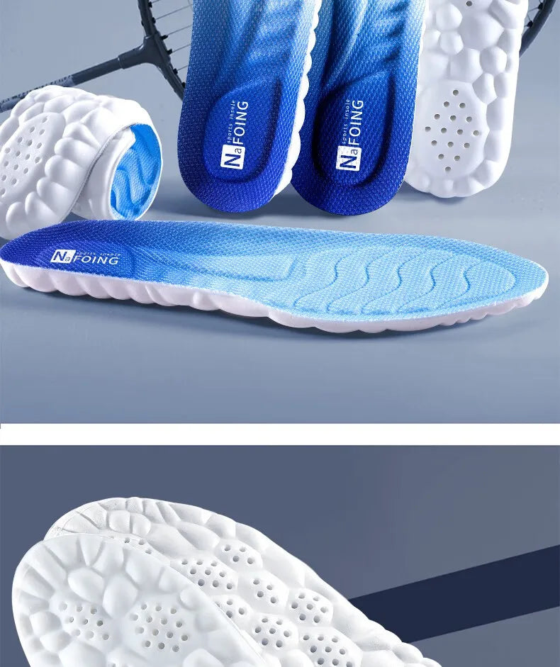 4D Cloud Technology Sports Insoles -- Breathable -- Shock Absorption -- Orthopedic Care