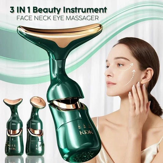3 In 1 Facial Lifting Massager Great for eyes and neck - Skin Tightening - Anti Wrinkle - Anti Aging